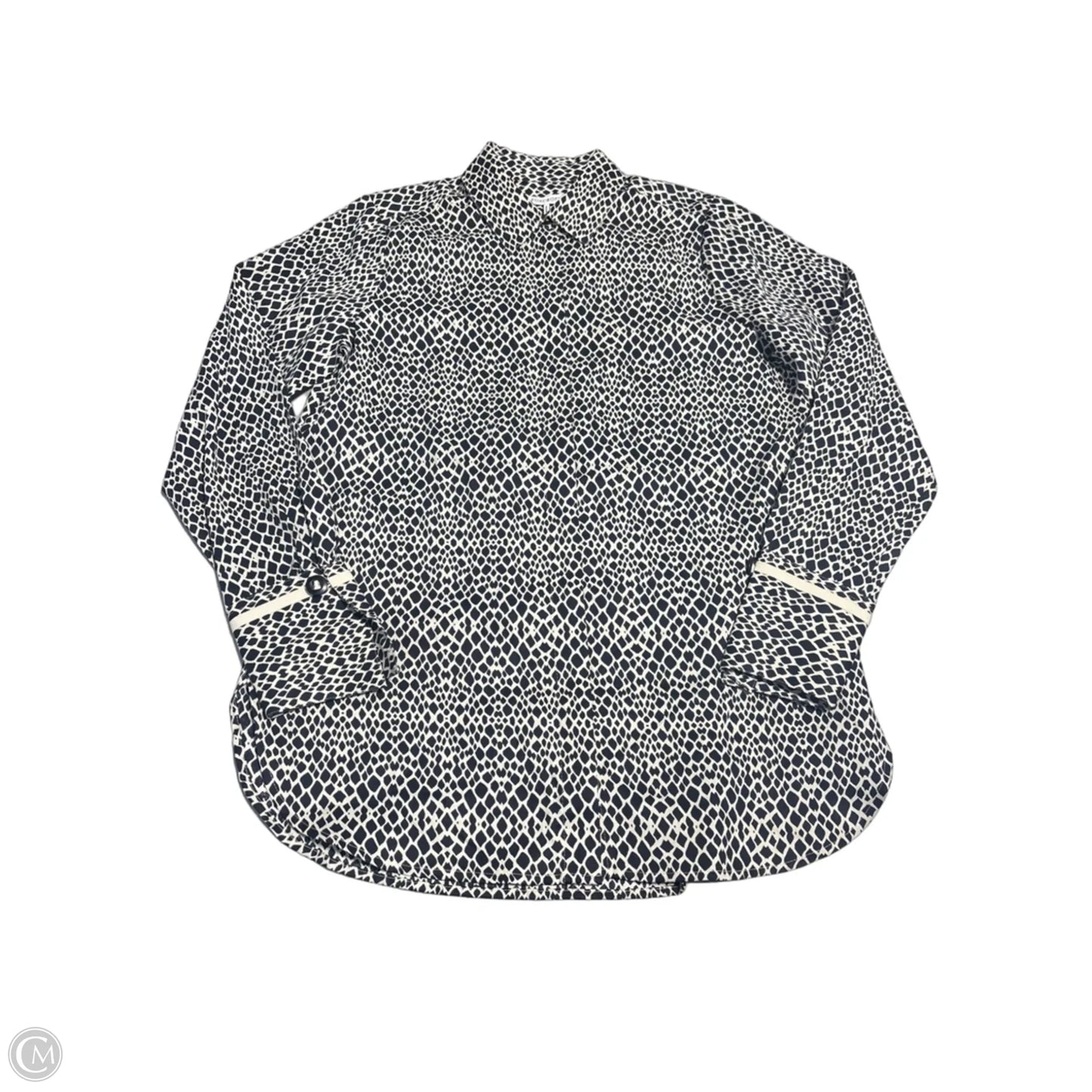 Top Long Sleeve By Foxcroft In Black, Size: Xs