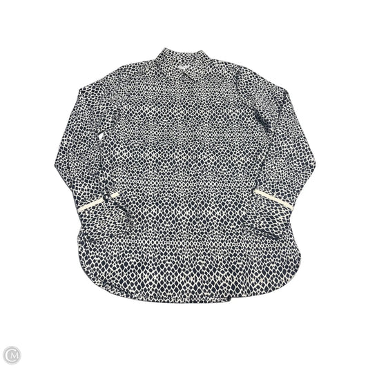 Top Long Sleeve By Foxcroft In Black, Size: Xs