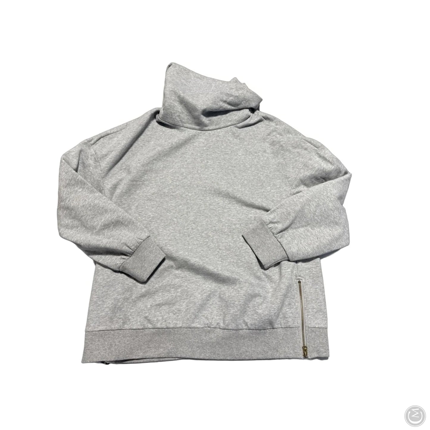 Top Long Sleeve By Cmb In Grey, Size: Xxl