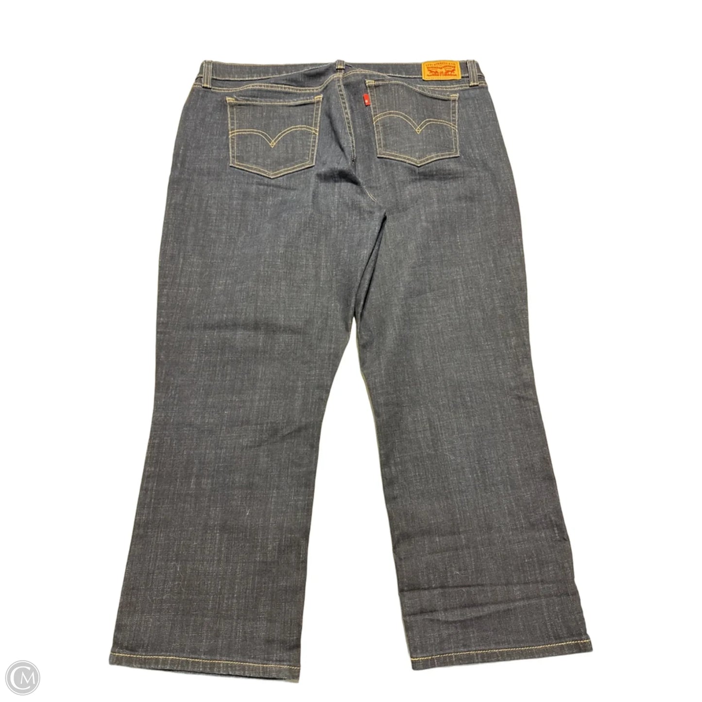 Jeans Straight By Levis In Blue Denim, Size: 16