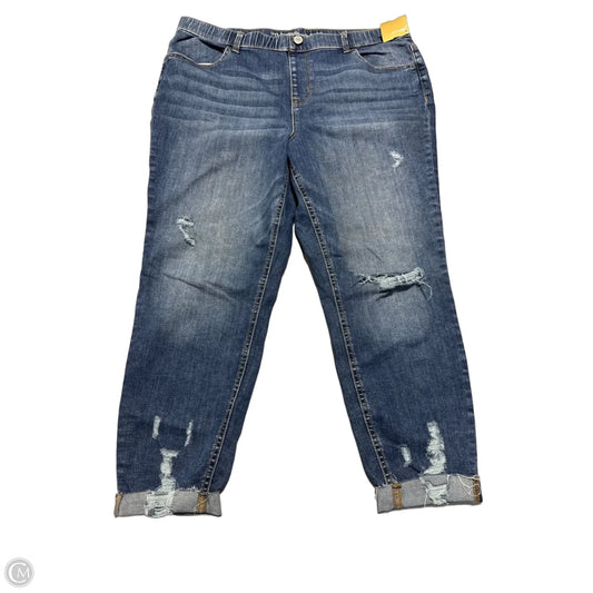 Jeans Straight By Maurices In Blue Denim, Size: 16