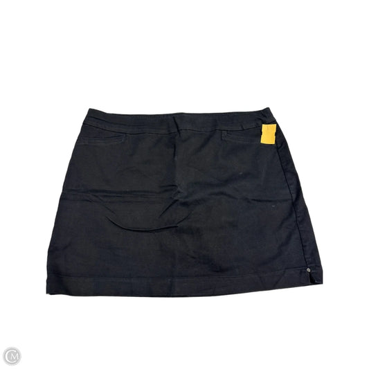 Skirt Mini & Short By Croft And Barrow In Black, Size: 18