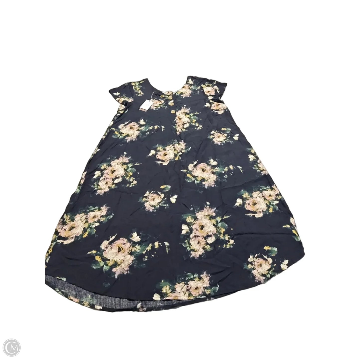 Dress Casual Midi By J. Jill In Black, Size: L