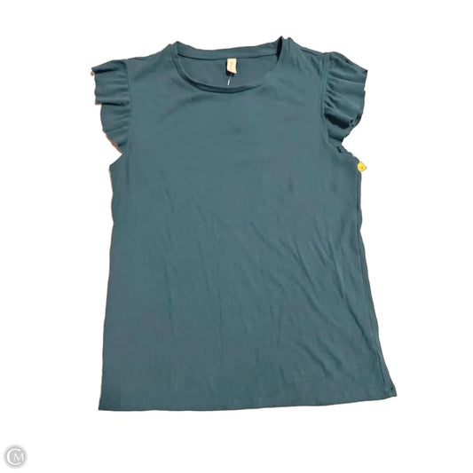 Top Short Sleeve By Wishlist In Teal, Size: L