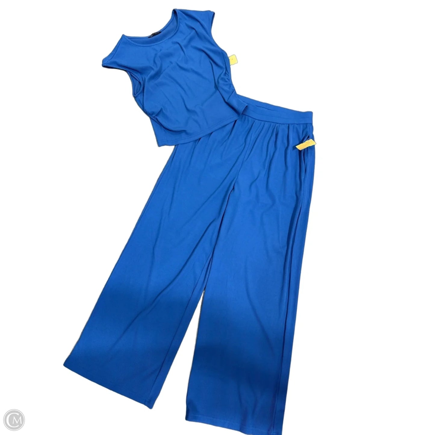 Top 2pc Sleeveless By Cmb In Blue, Size: M