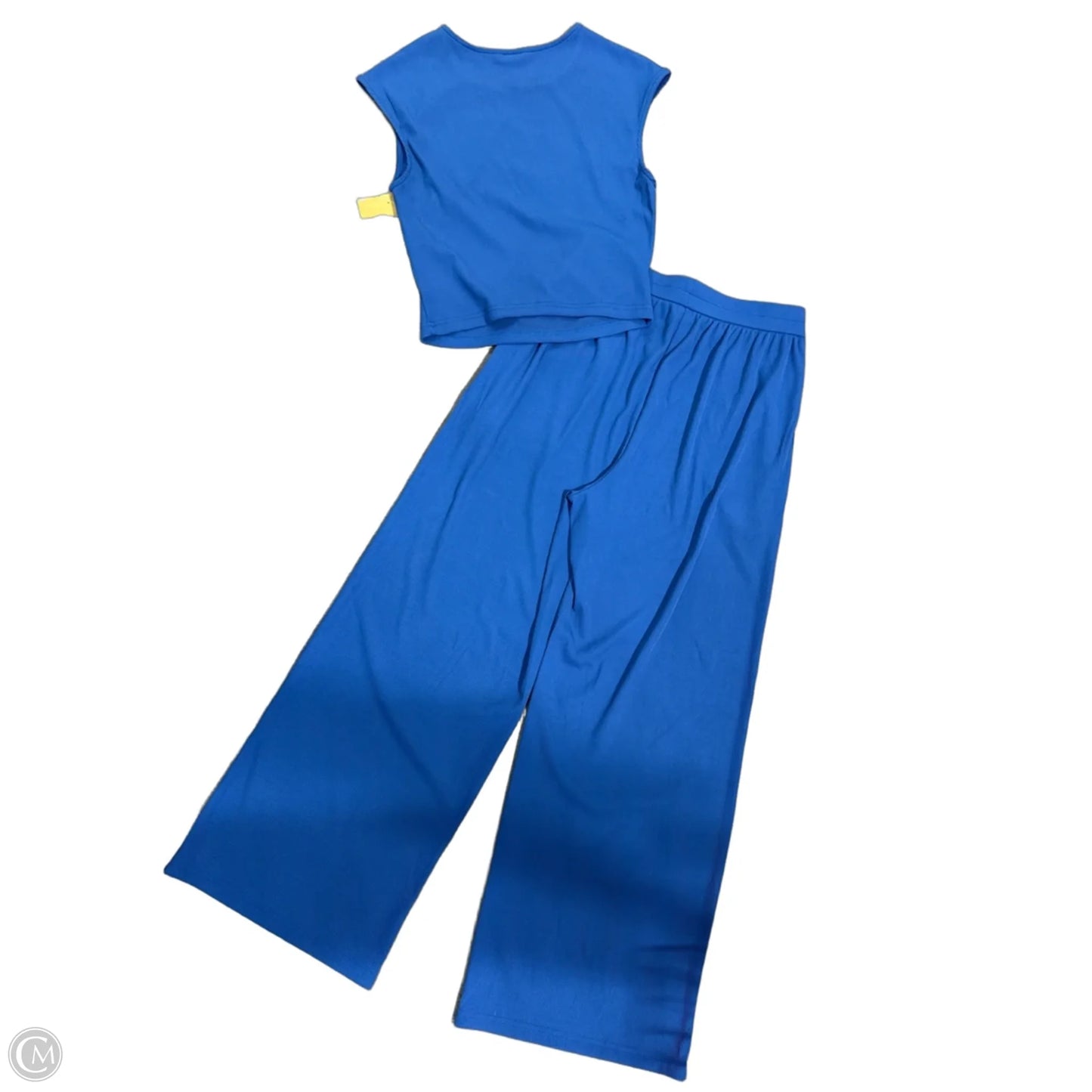 Top 2pc Sleeveless By Cmb In Blue, Size: M