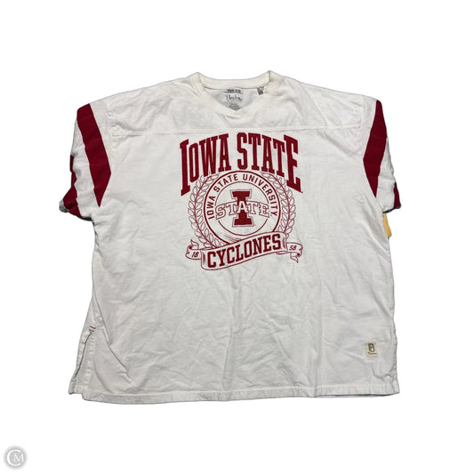 Top Short Sleeve By Pressbox In White, Size: L