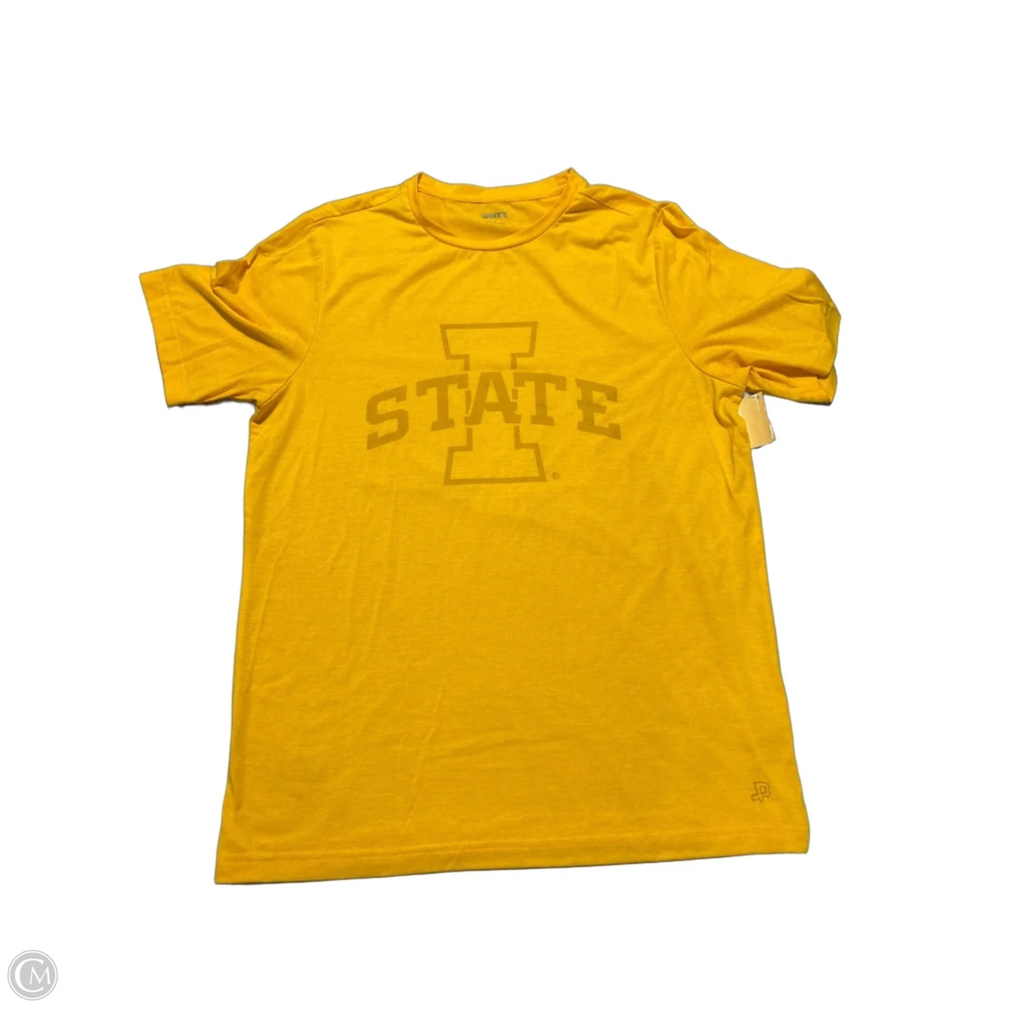 Top Short Sleeve By Authentic In Yellow, Size: L