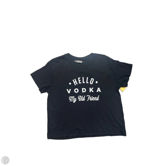 Top Short Sleeve By Girl Dangerous In Black, Size: L
