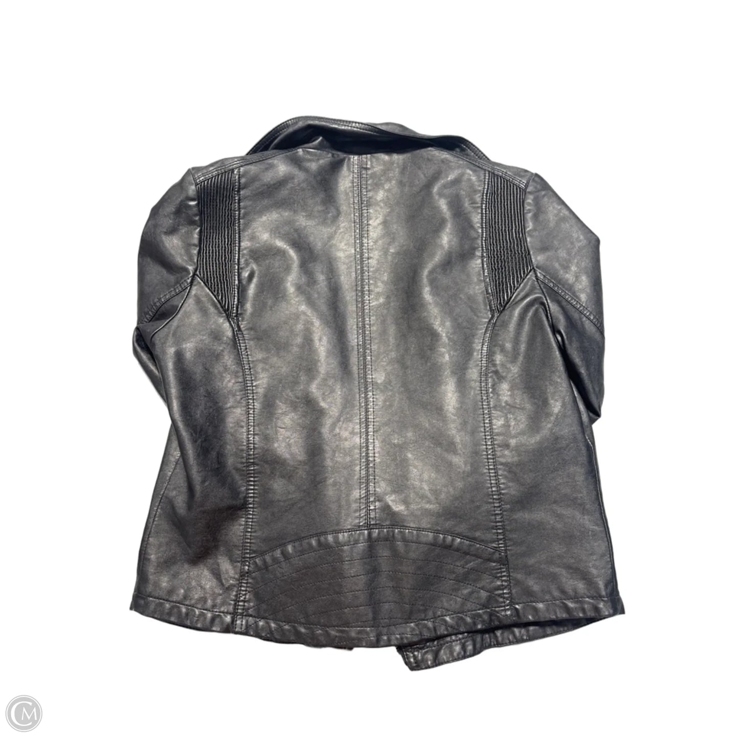 Jacket Leather By Jeans By Buffalo In Black, Size: M