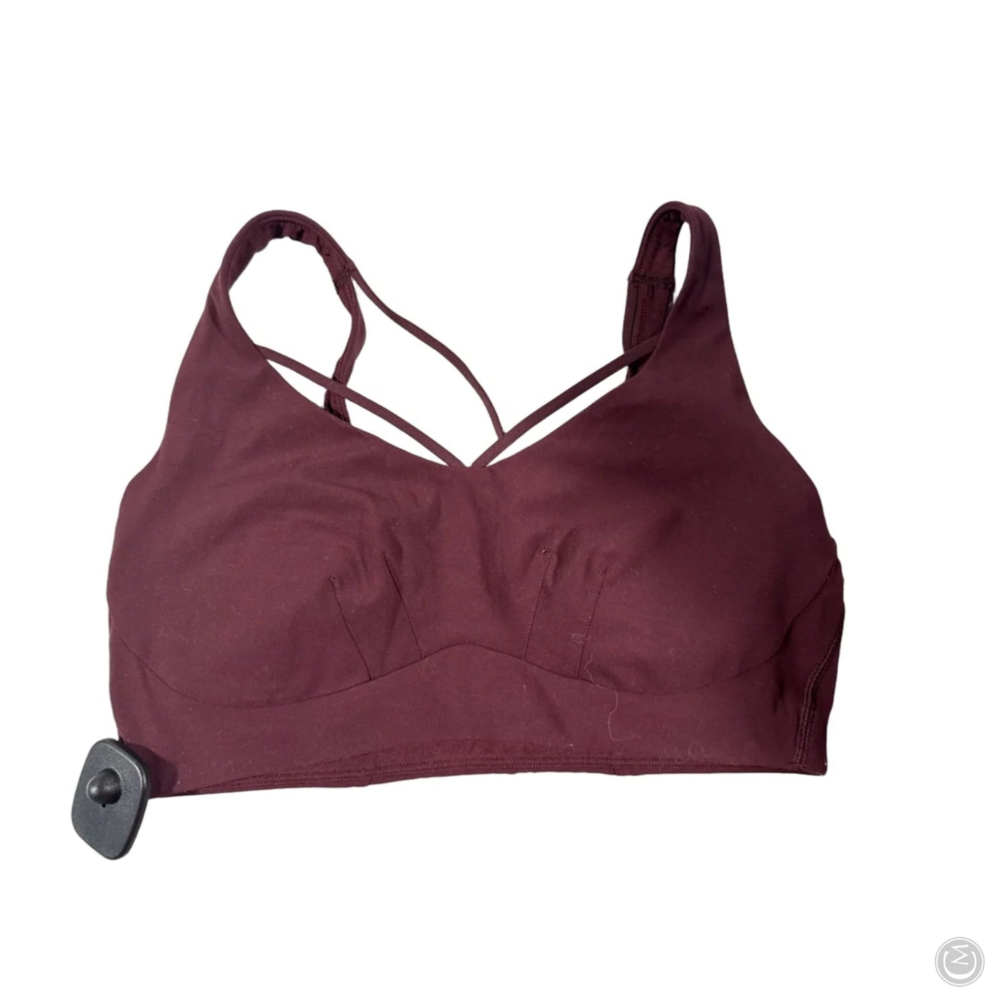 Athletic Bra By Lululemon In Maroon, Size: 8