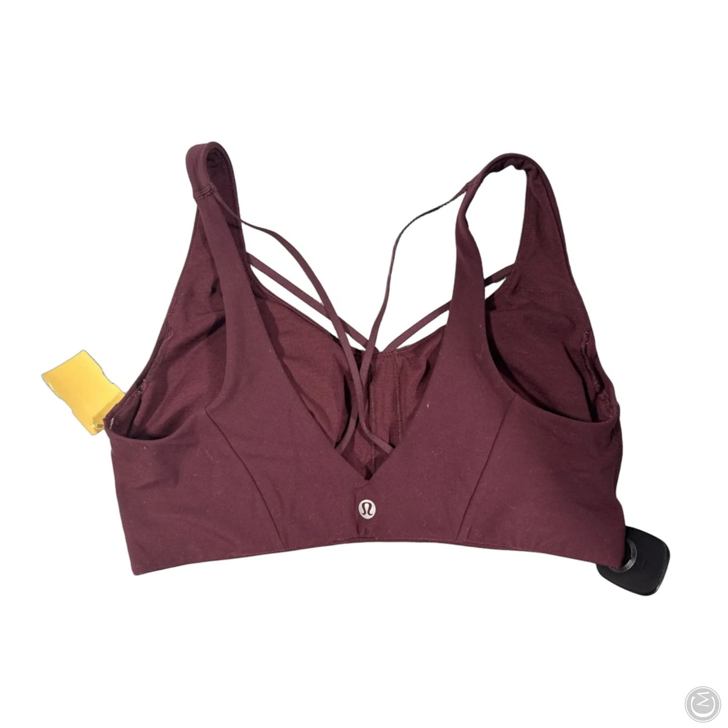 Athletic Bra By Lululemon In Maroon, Size: 8