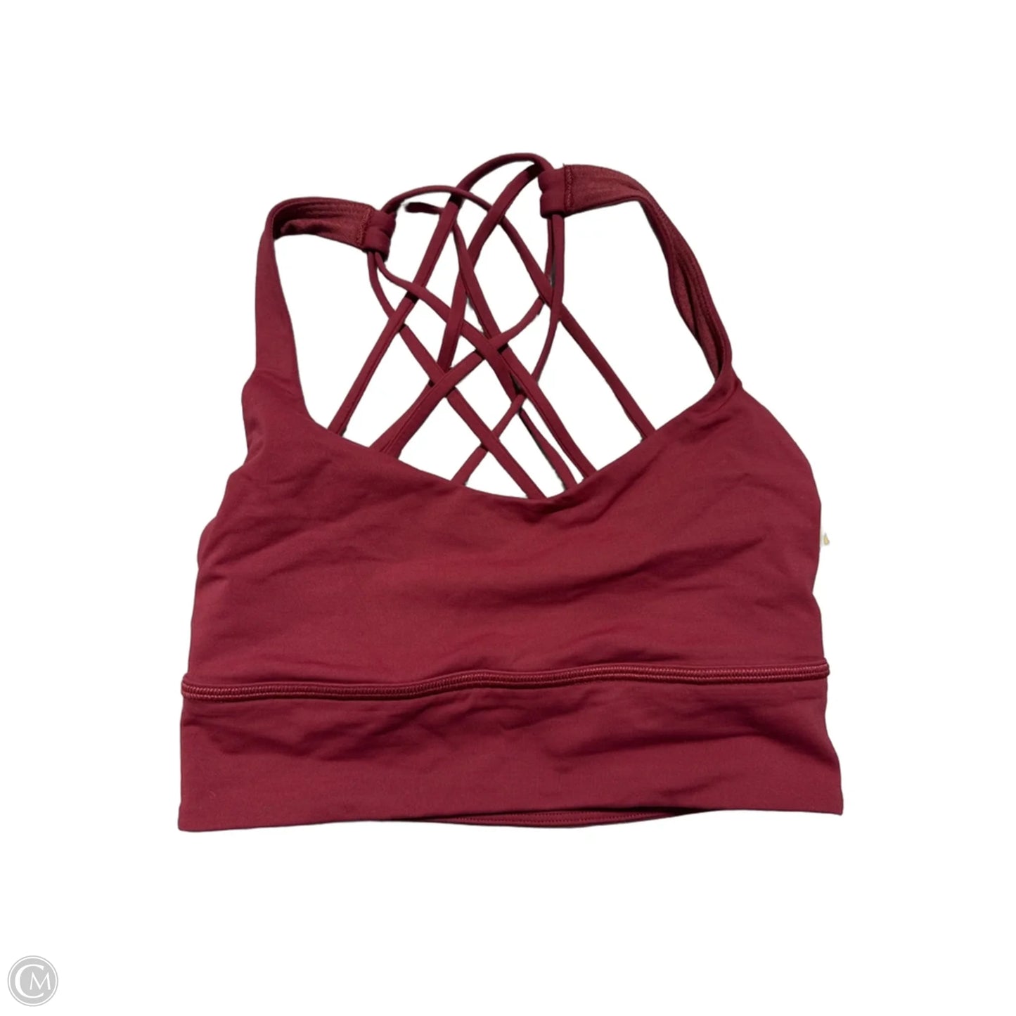 Athletic Bra By Lululemon In Red, Size: Xs