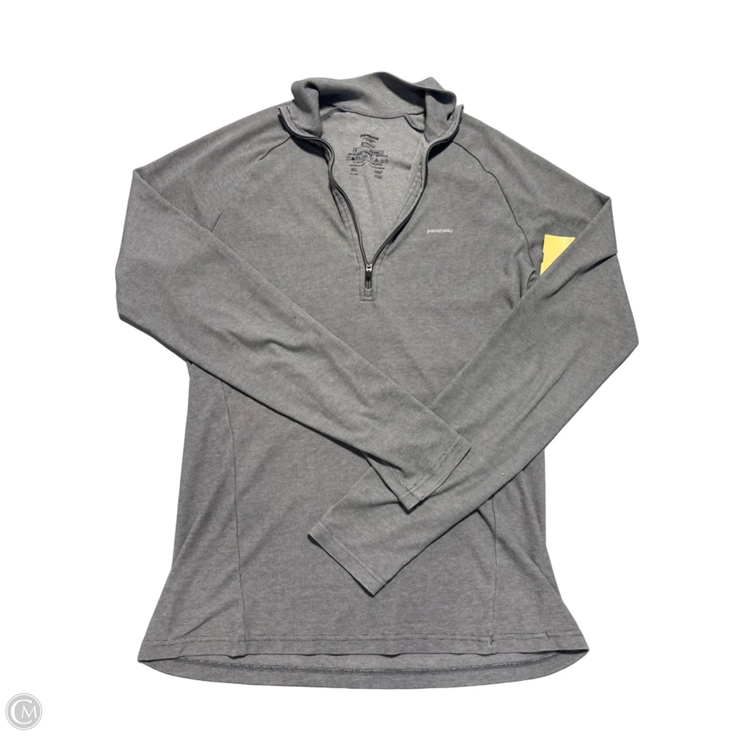 Top Long Sleeve By Patagonia In Grey, Size: M