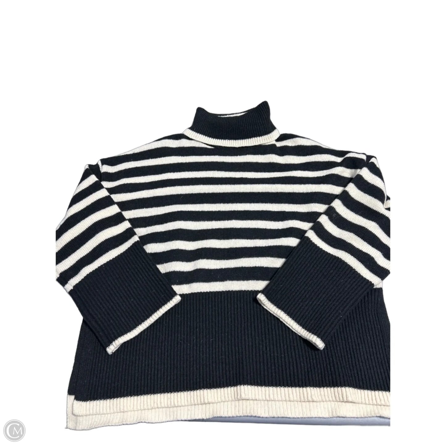 Sweater By Cme In Black & White, Size: M