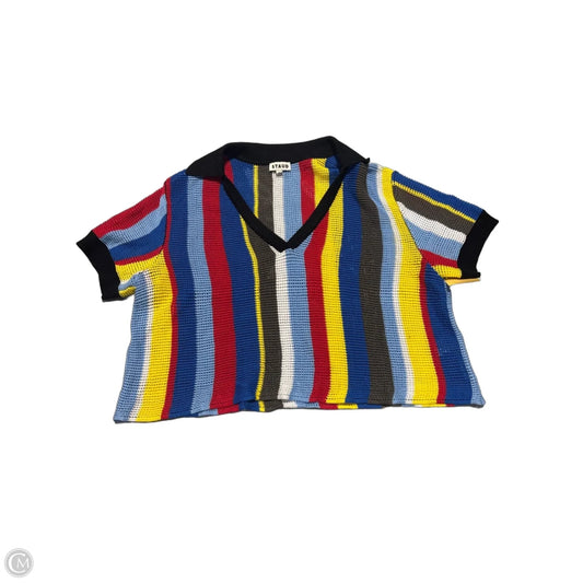 Top Short Sleeve By Cme In Multi-colored, Size: Xl