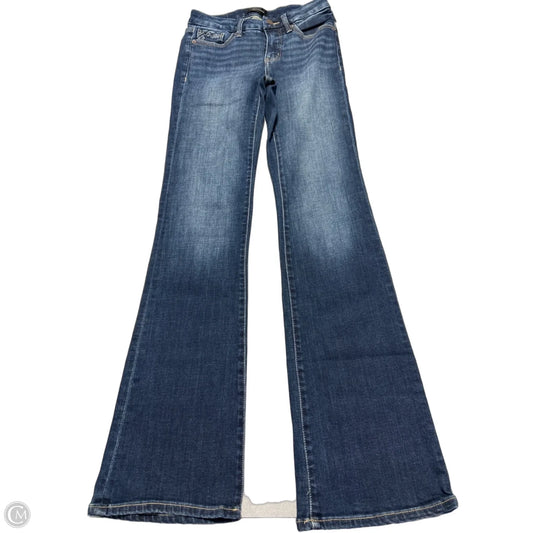 Jeans Skinny By Buckle Black In Blue Denim, Size: 0