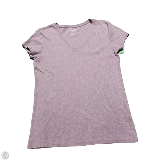 Top Short Sleeve By Kirkland In Purple, Size: L