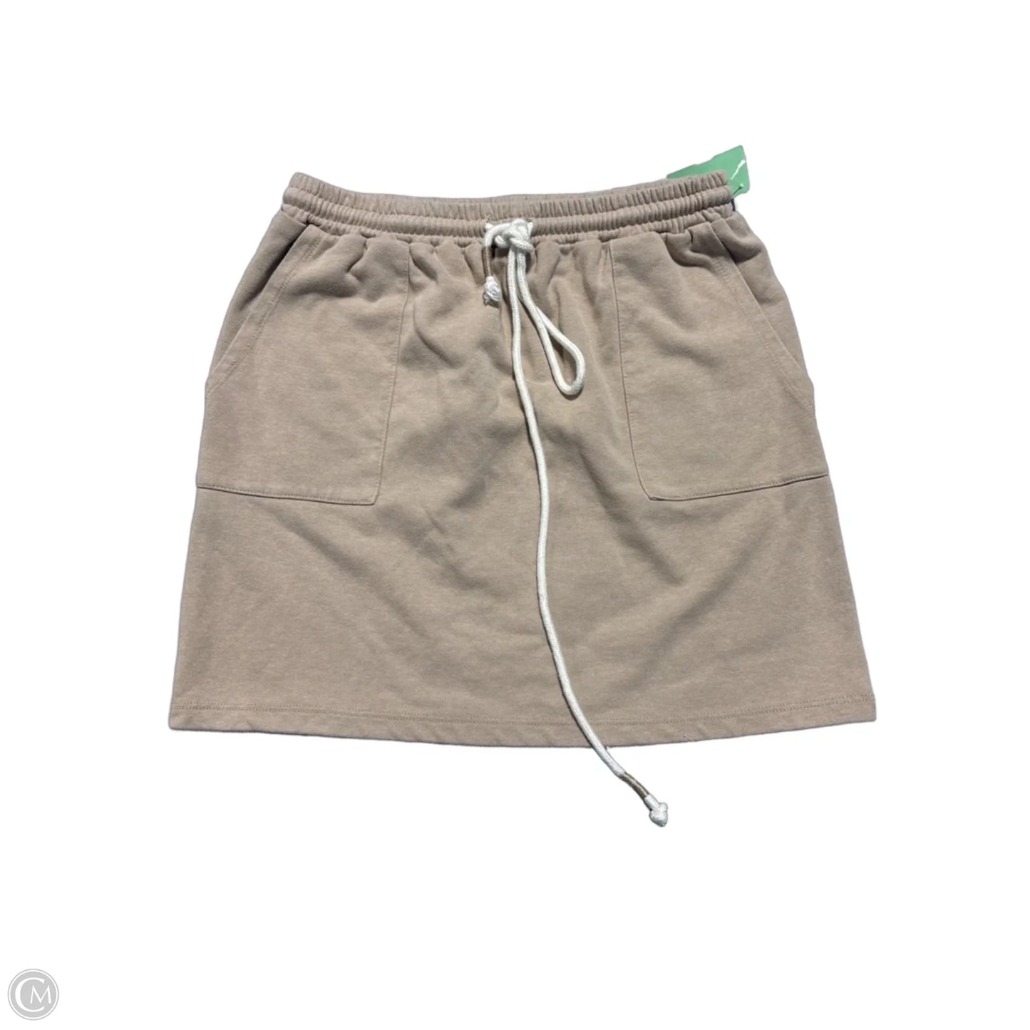 Skirt Mini & Short By Hem & Thread In Tan, Size: S