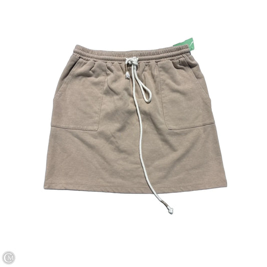 Skirt Mini & Short By Hem & Thread In Tan, Size: S