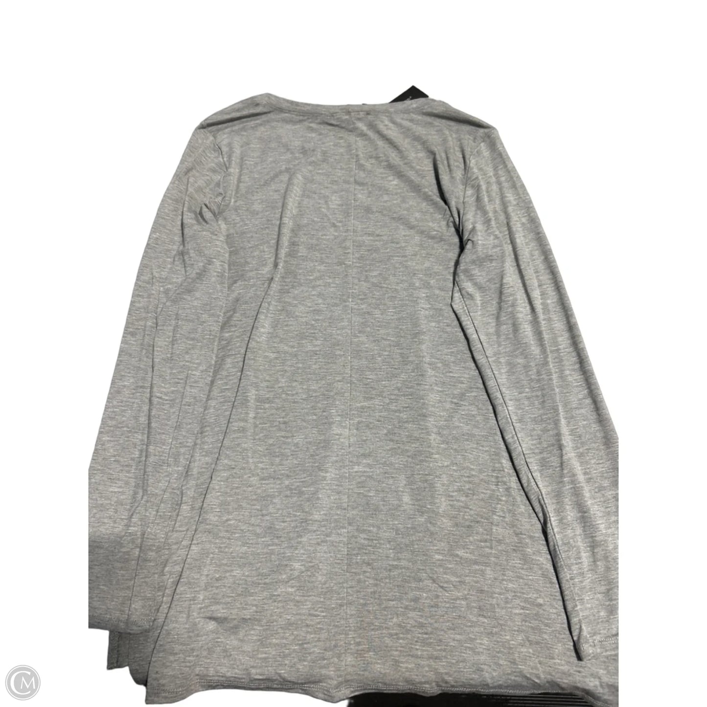 Top Long Sleeve By Cable And Gauge In Grey, Size: L