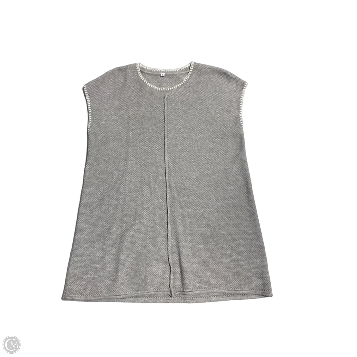 Top Short Sleeve By Cme In Grey, Size: M