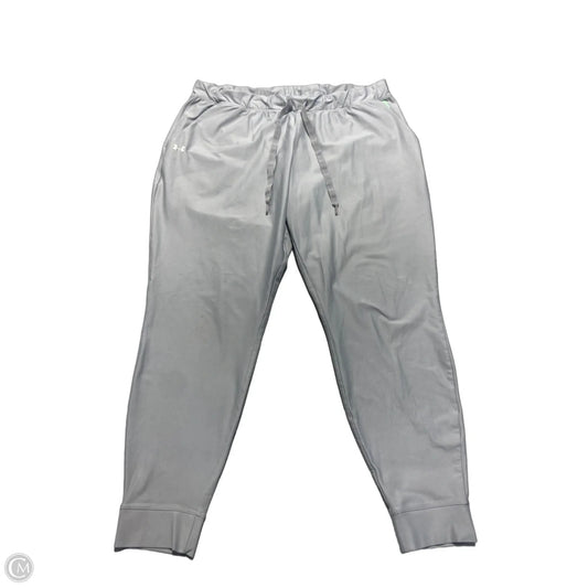 Athletic Pants By Under Armour In Grey, Size: L