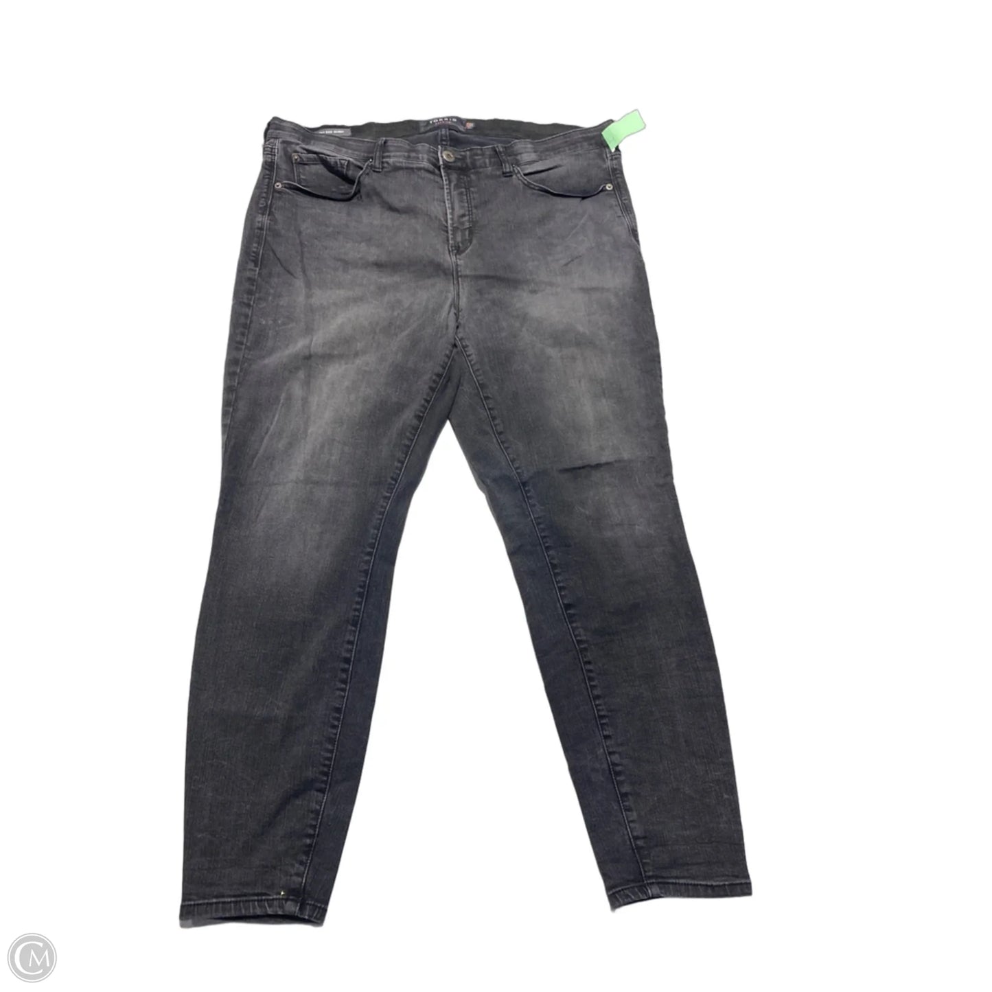 Jeans Skinny By Torrid In Black Denim, Size: 18