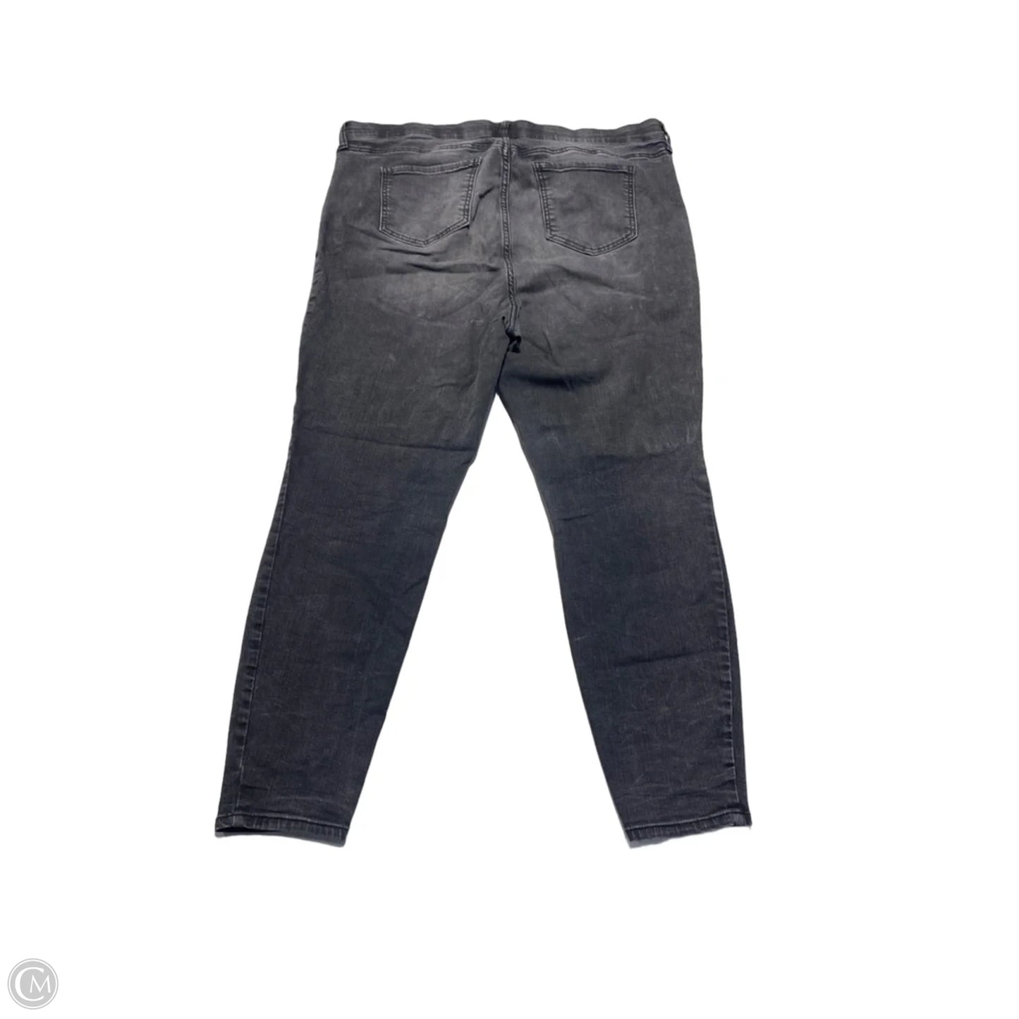Jeans Skinny By Torrid In Black Denim, Size: 18