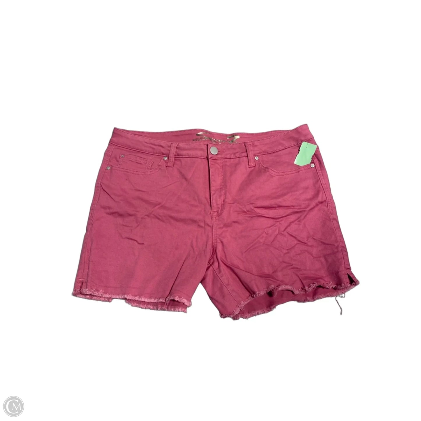 Shorts By Seven 7 In Pink Denim, Size: 16