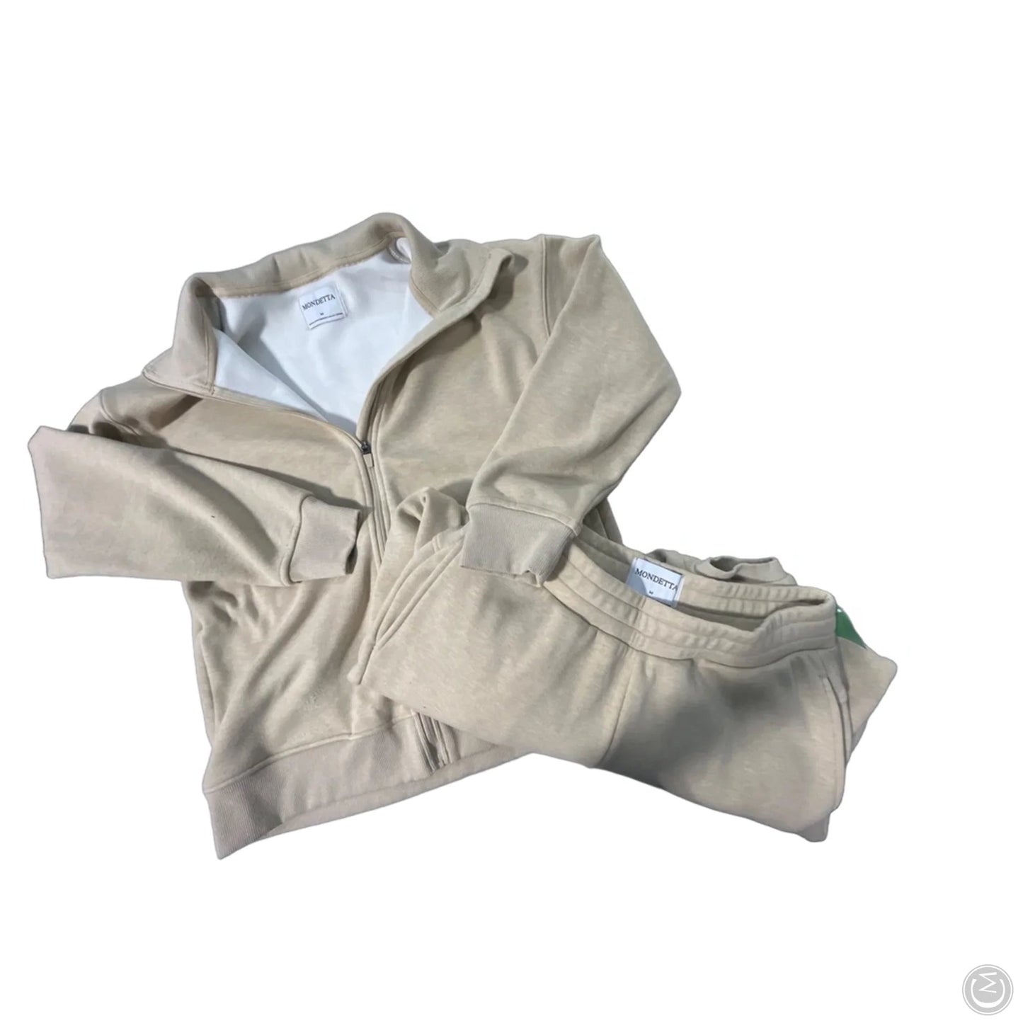 Top 2pc Long Sleeve By Mondetta In Cream, Size: M
