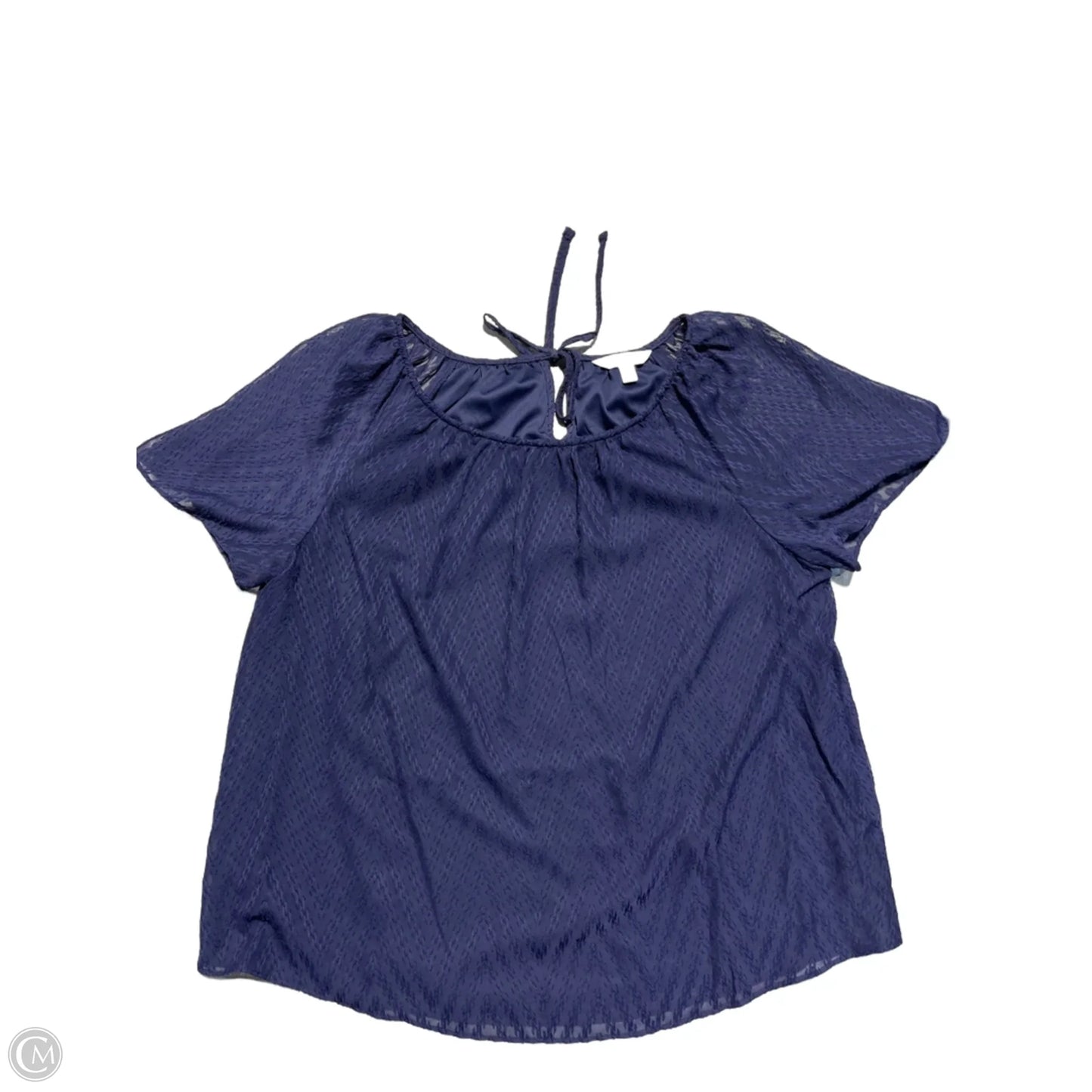 Top Short Sleeve By Cmb In Navy, Size: M