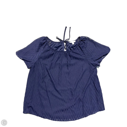 Top Short Sleeve By Cmb In Navy, Size: M