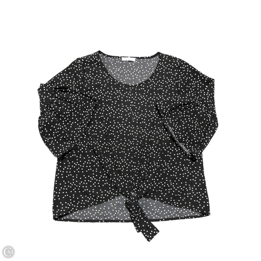 Top Long Sleeve By Les Amis In Black, Size: S