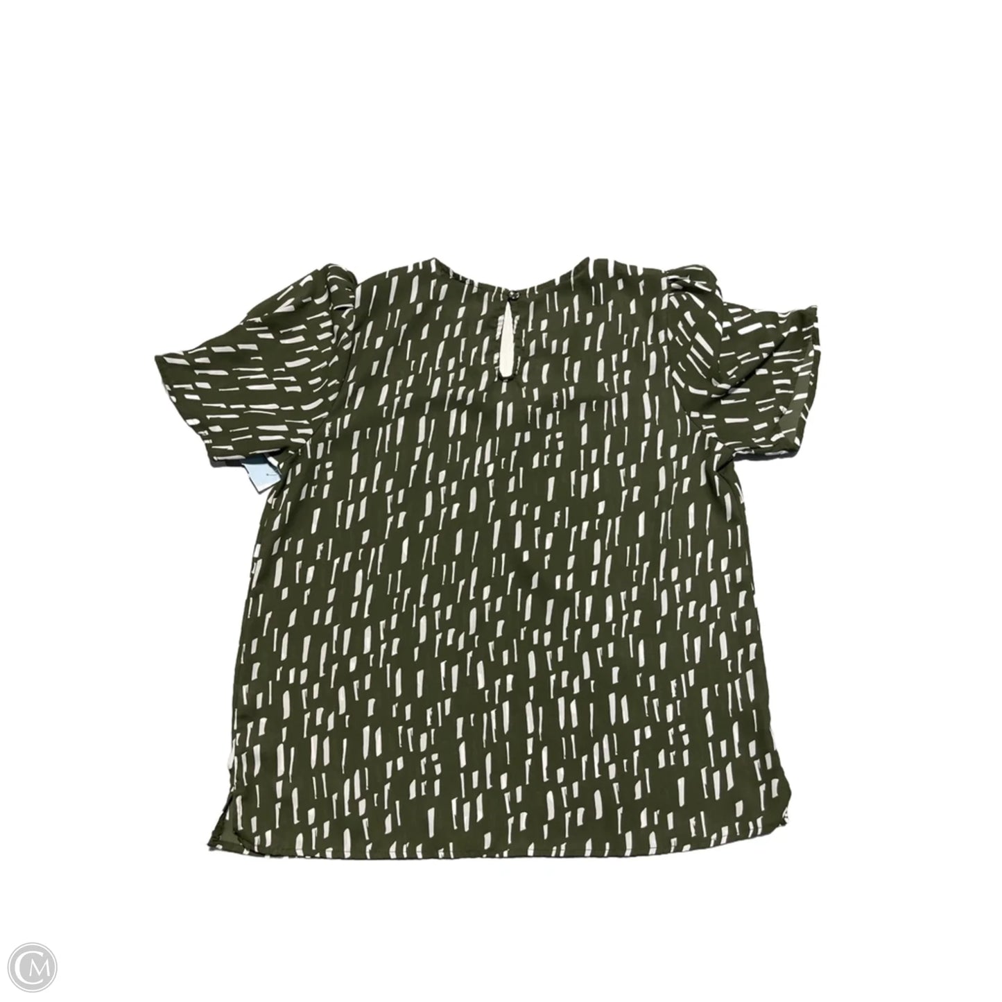 Top Short Sleeve By Papermoon In Green, Size: M