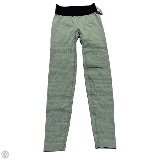 Athletic Leggings By Gym Shark In Green, Size: Xs