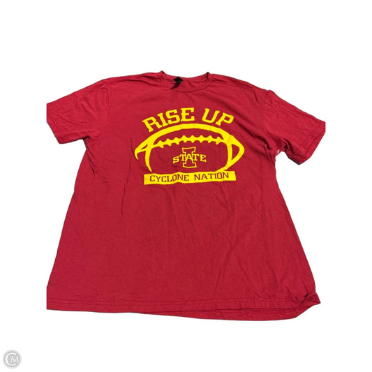 Top Short Sleeve By Gildan In Red, Size: Xl