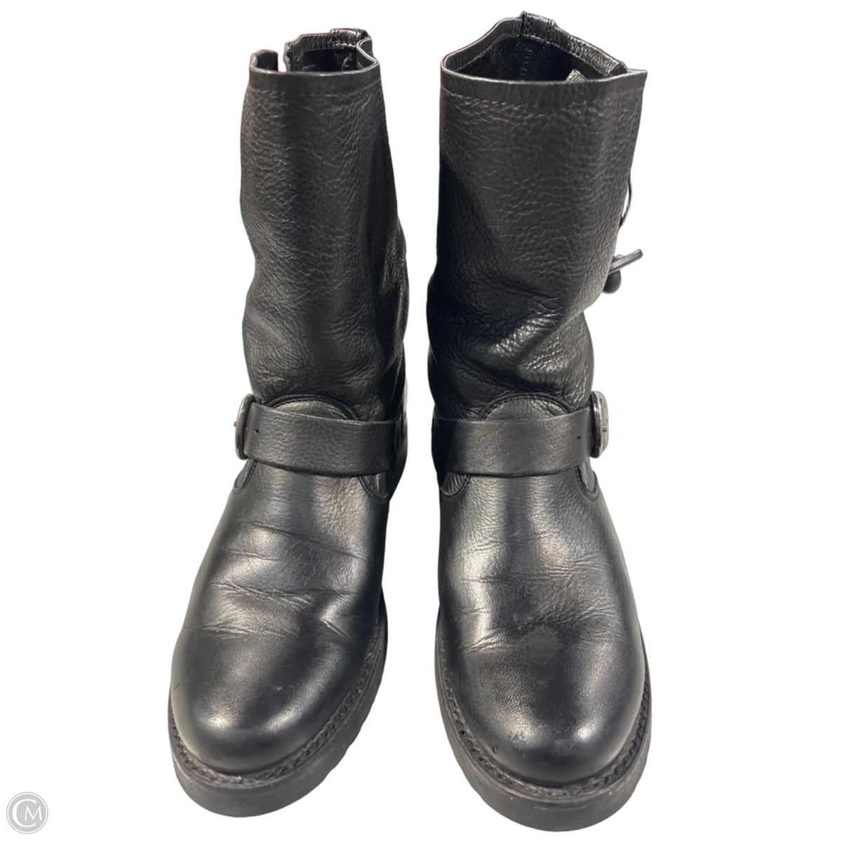 Boots Designer By Frye In Black, Size: 8