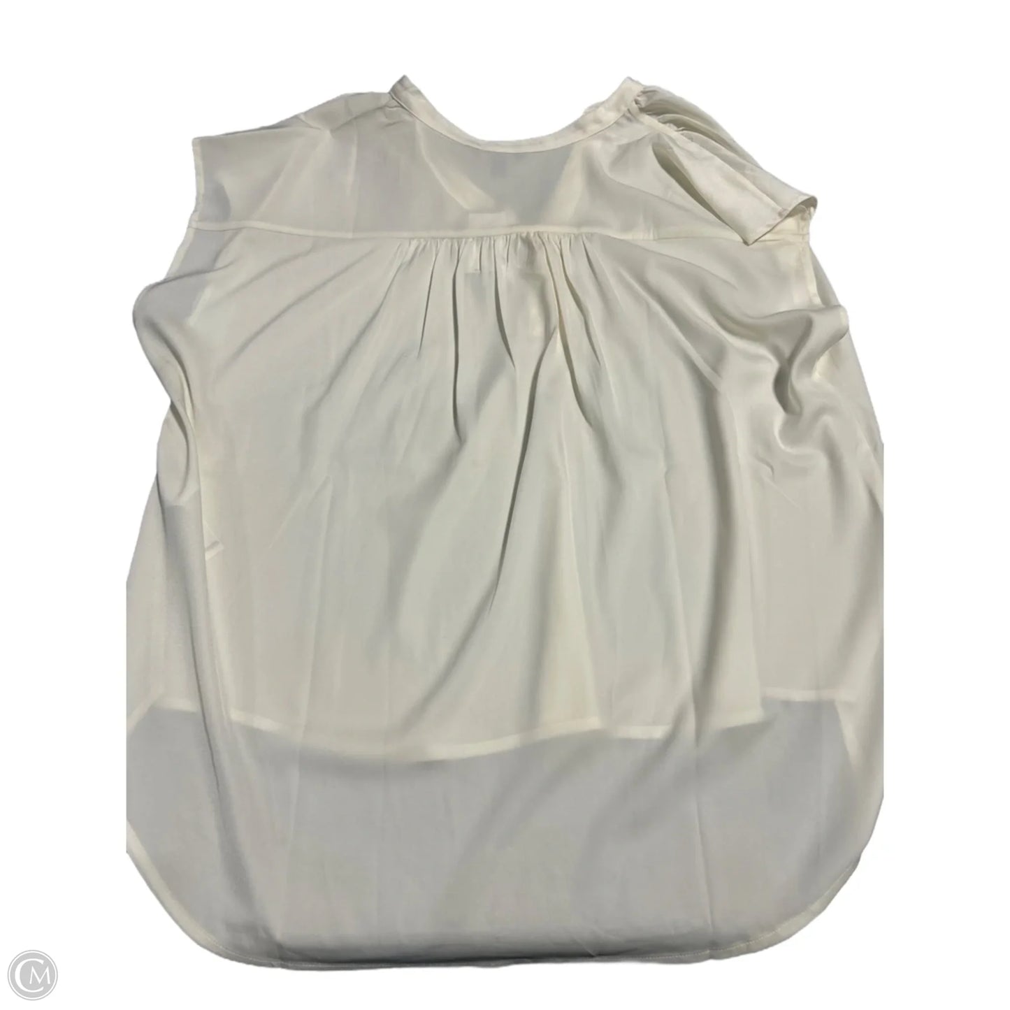 Top Short Sleeve By Banana Republic In White, Size: L