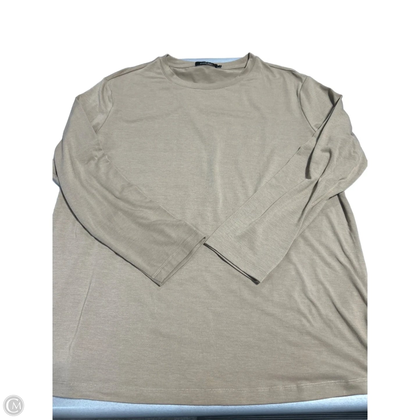 Top Long Sleeve By Trendy Queen In Brown, Size: L