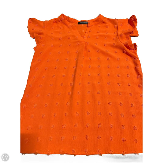 Top Short Sleeve By Merokeety In Orange, Size: L
