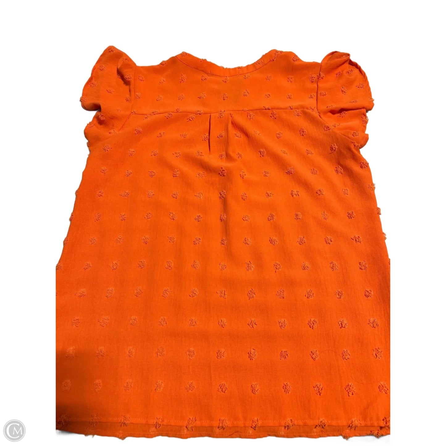 Top Short Sleeve By Merokeety In Orange, Size: L