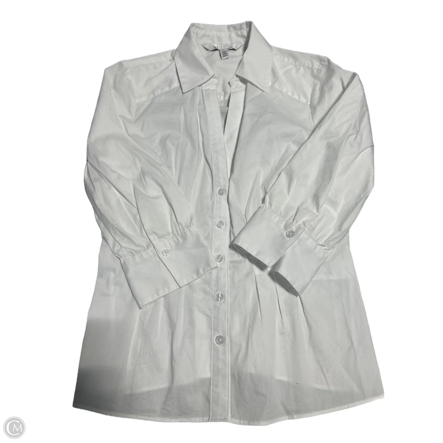 Top Long Sleeve By Cmb In White, Size: S