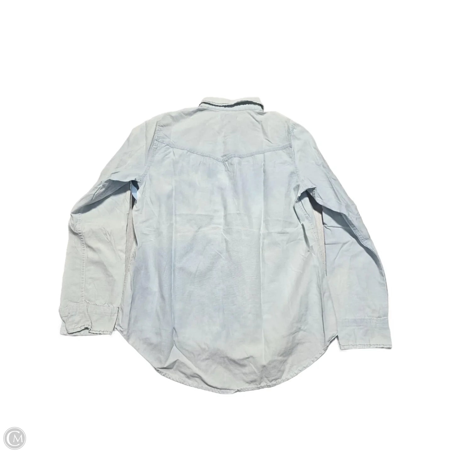 Top Long Sleeve By Hollister In Blue, Size: L