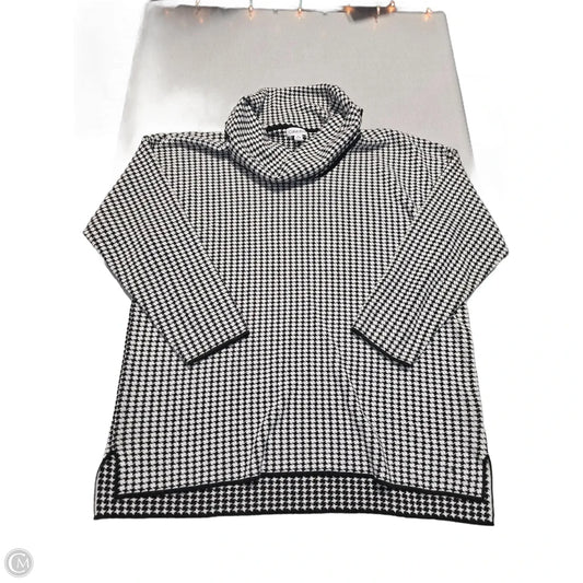 Sweater By Calvin Klein In Black & White, Size: Xl