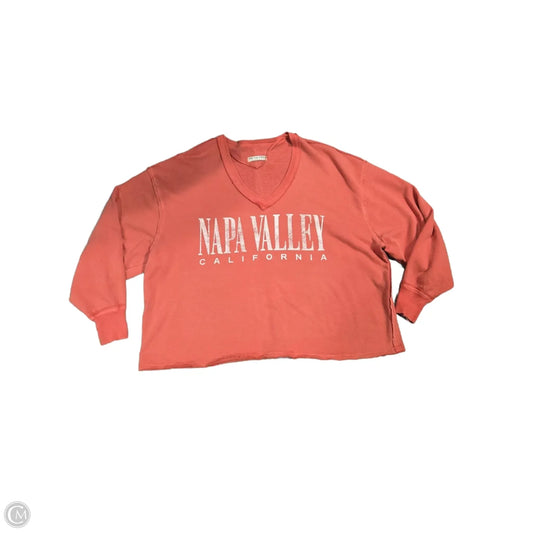 Top Long Sleeve By We The Free In Red, Size: Xs