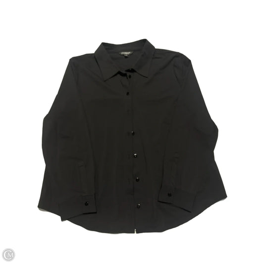 Top Long Sleeve By Liverpool In Black, Size: Xl