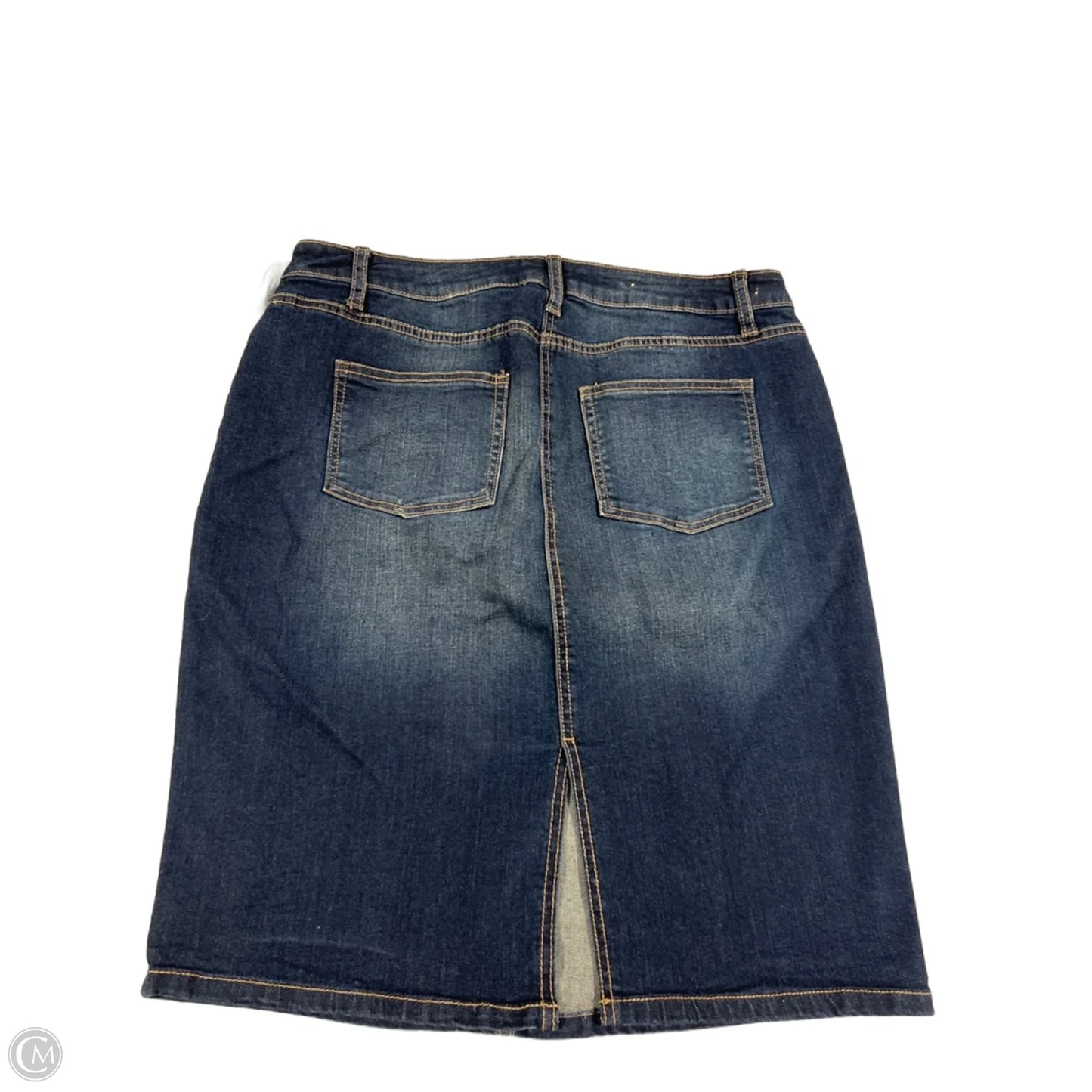 Skirt Midi By Westport In Blue Denim, Size: 10
