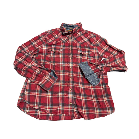 Top Long Sleeve By Jachs Girlfirend In Red, Size: M