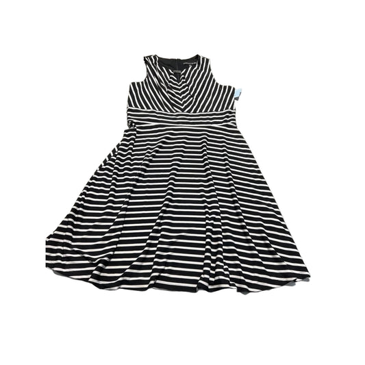 Dress Casual Midi By Madison Leigh In Black & White, Size: Xl